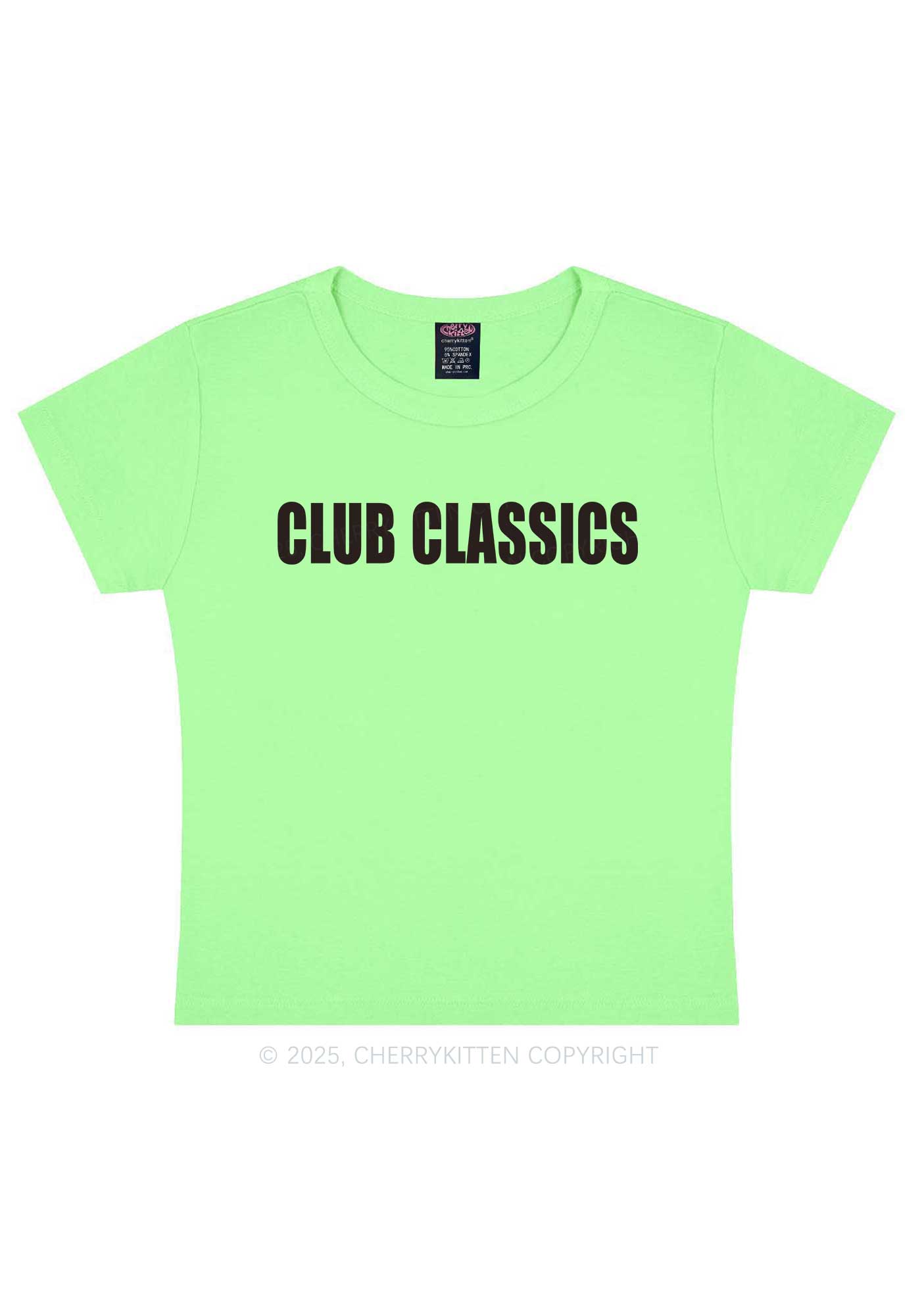 Club Classics Y2K Baby Tee Cherrykitten