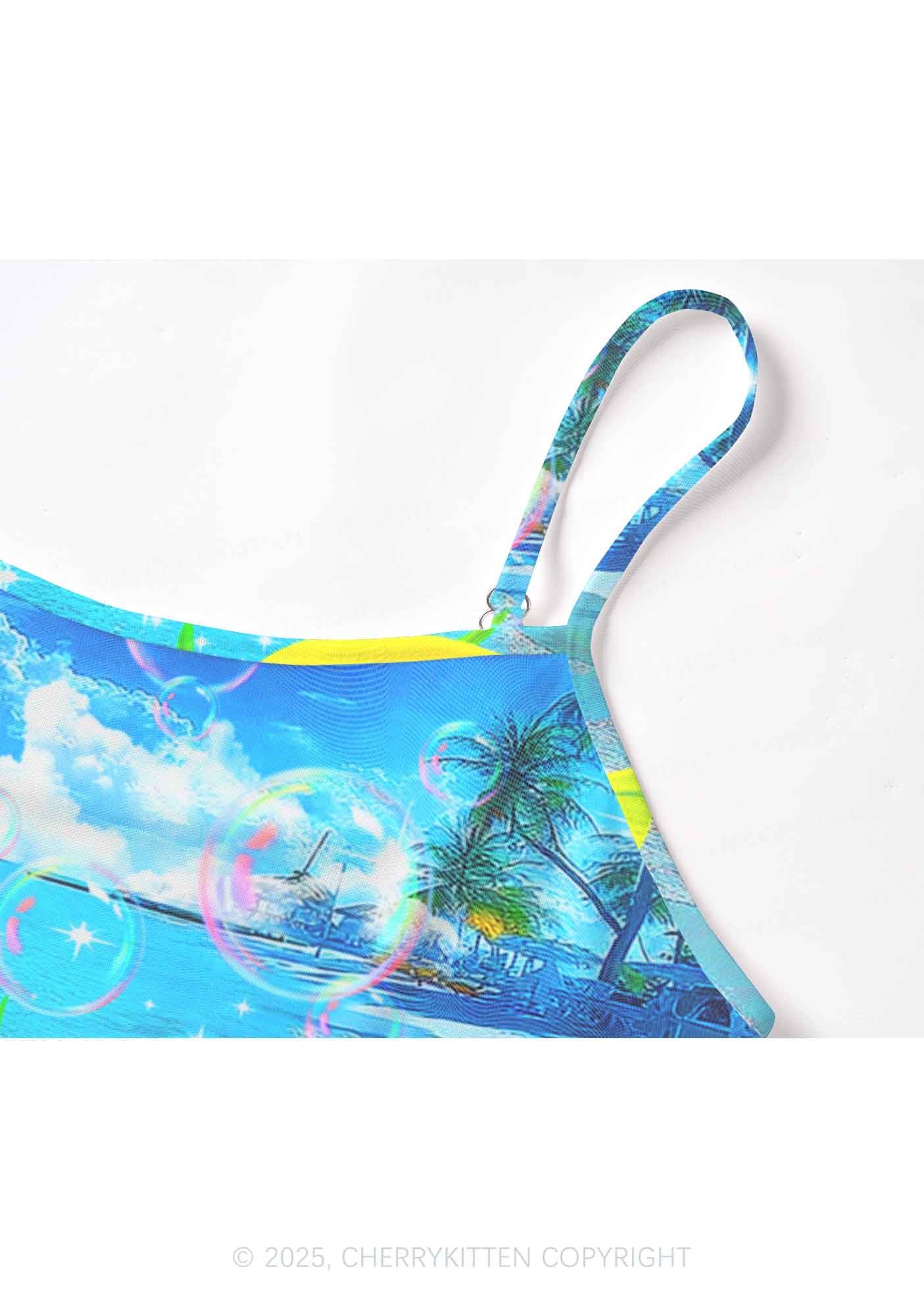 Tropical Fish Y2K Mesh Cami Tank Cherrykitten