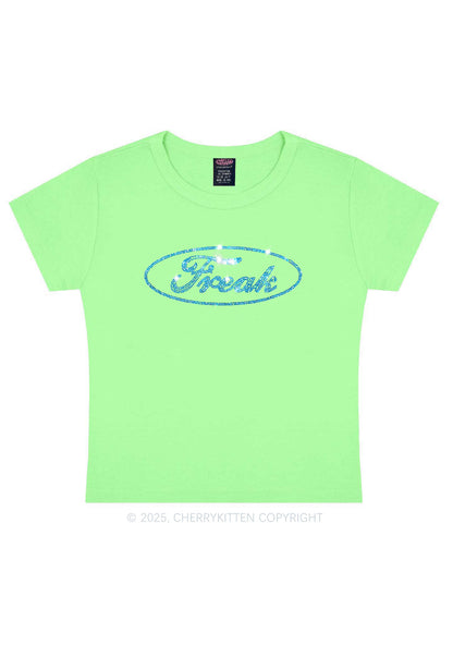 Rhinestone Oval Freak Y2K Baby Tee Cherrykitten