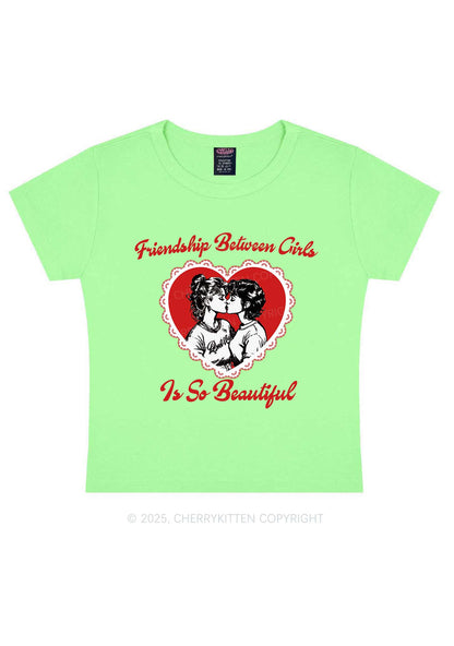 Friendship Between Girls Pride Y2K Baby Tee Cherrykitten