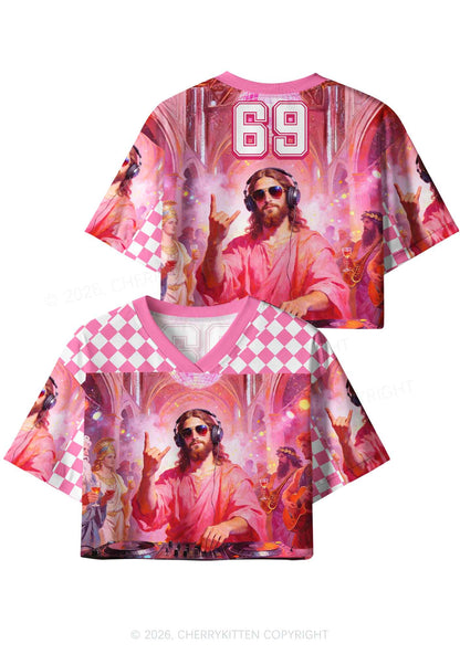 DJ Jesus Y2K Crop Sport Jersey Shirts Cherrykitten