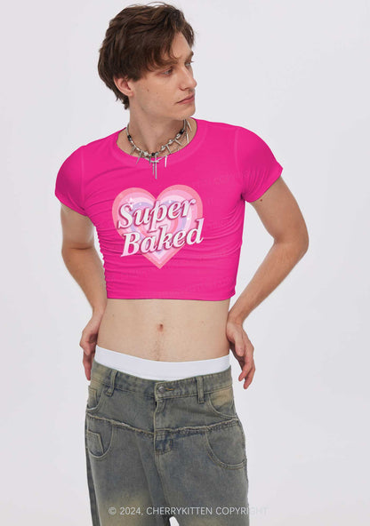 Super Baked Y2K Baby Tee Cherrykitten