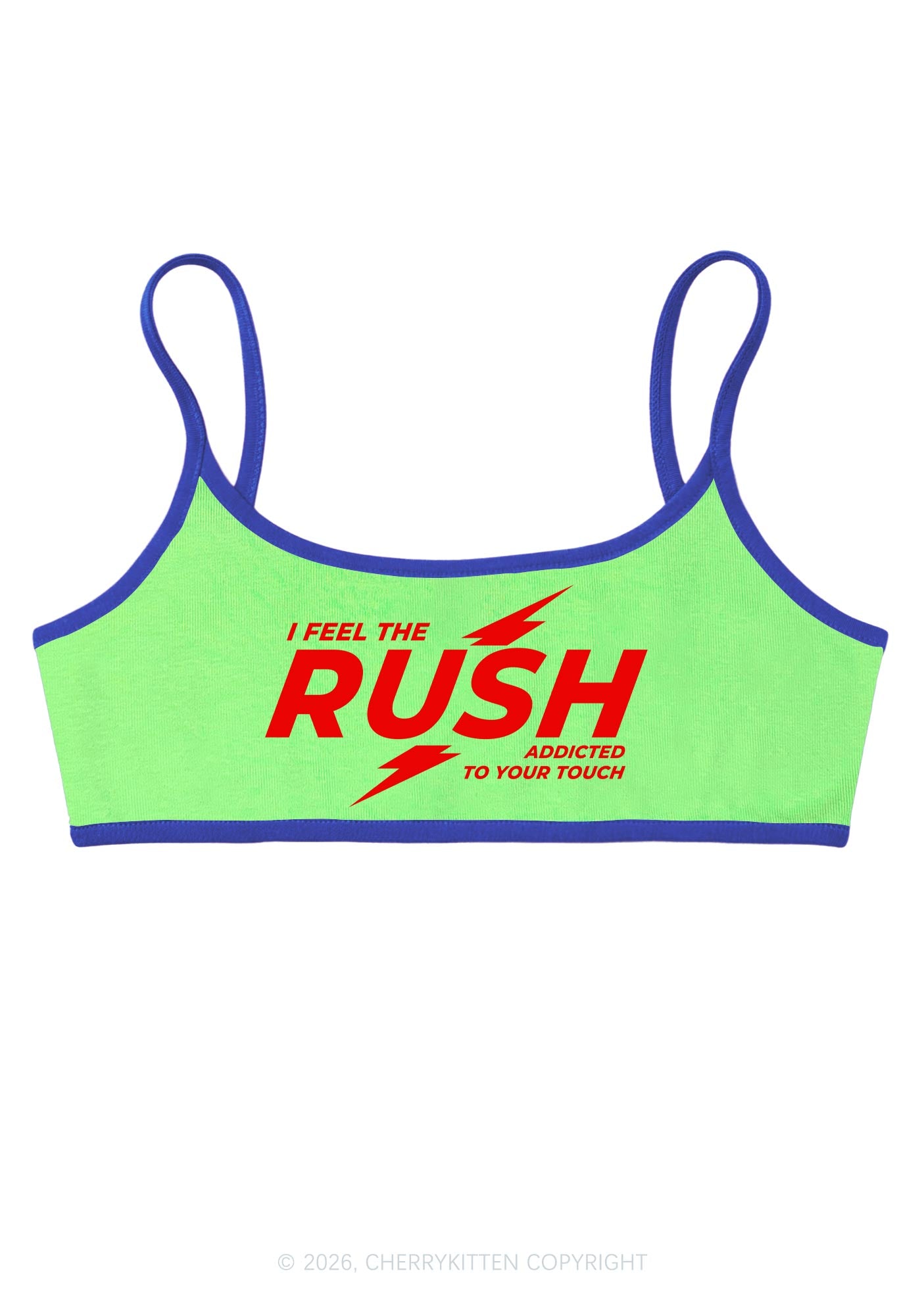 I Feel The Rush Y2K Super Crop Cami Cherrykitten