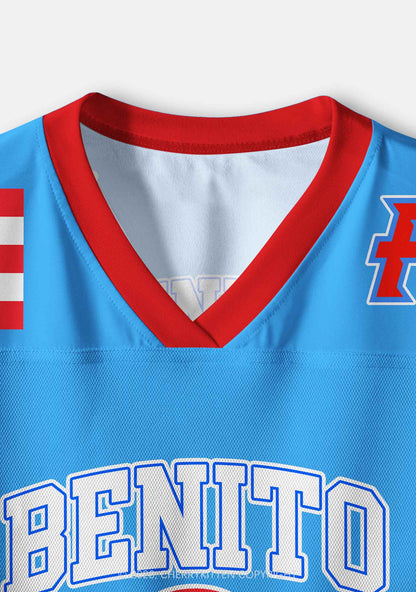 Light Blue Football Bunny Y2K Crop Sport Jersey Shirts Cherrykitten