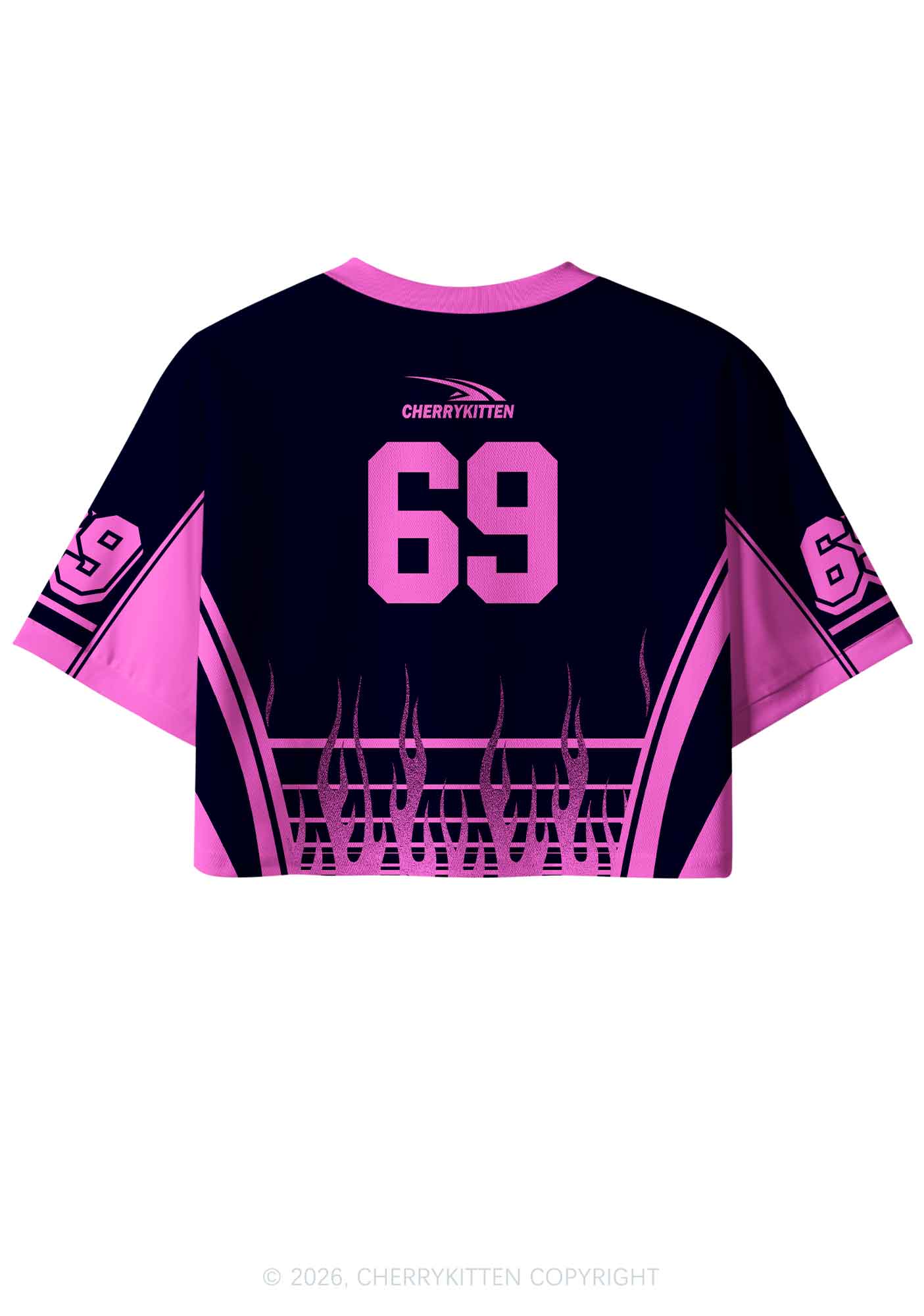 I Have Been Funny Y2K Crop Sport Jersey Shirts Cherrykitten