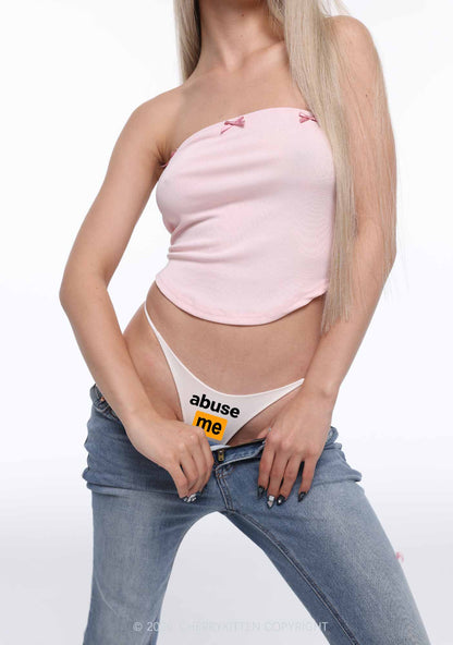 Abuse Me Y2K Bikini String Thong Cherrykitten