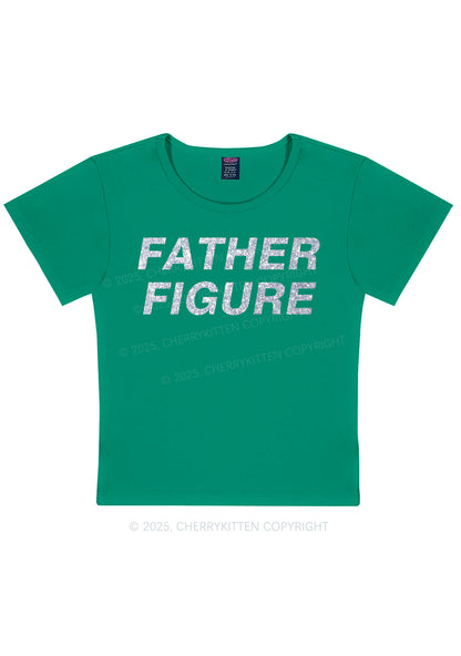 Glitter Father Figure Y2K Baby Tee Cherrykitten