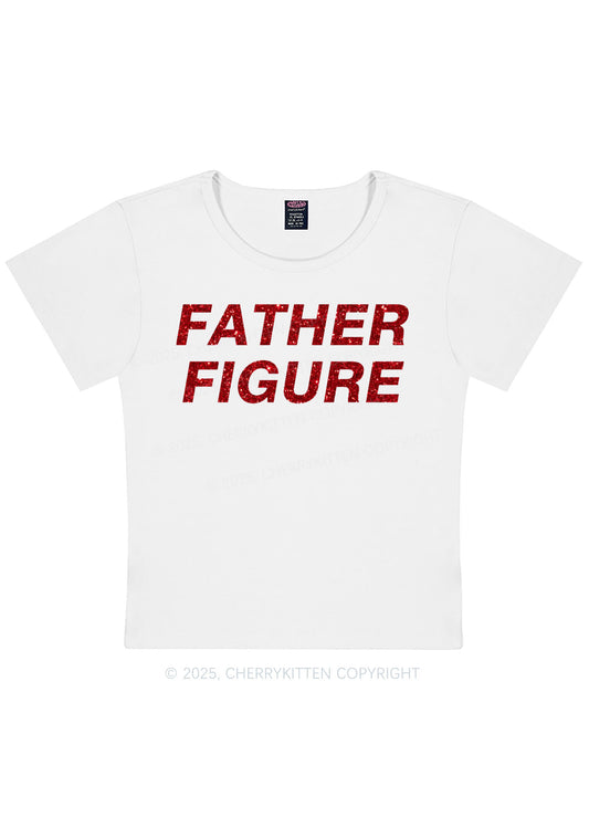 Glitter Father Figure Y2K Baby Tee Cherrykitten