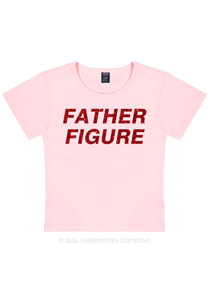 Glitter Father Figure Y2K Baby Tee Cherrykitten