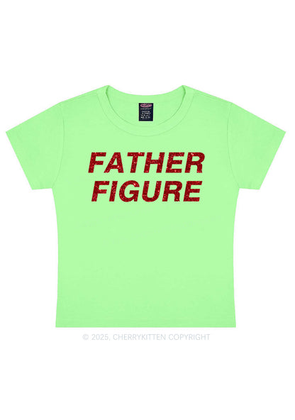 Glitter Father Figure Y2K Baby Tee Cherrykitten