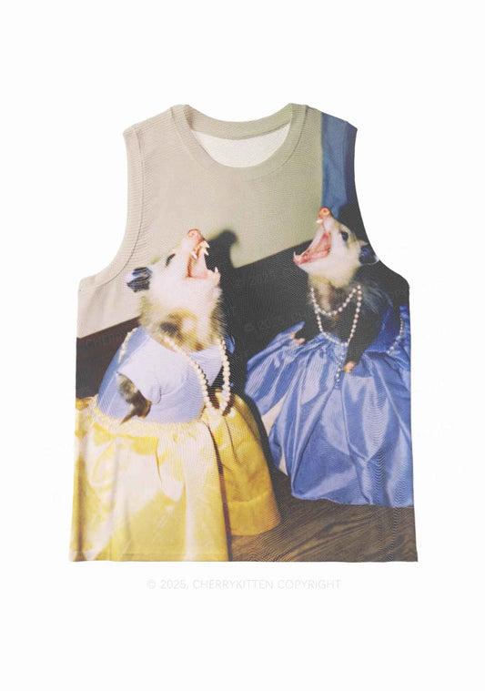 Princess Rats Y2K Mesh Muscle Tank Cherrykitten