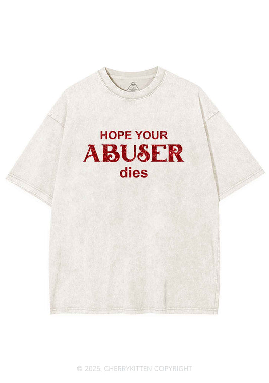Glitter Abuser Dies Y2K Shirts Washed Tee Cherrykitten