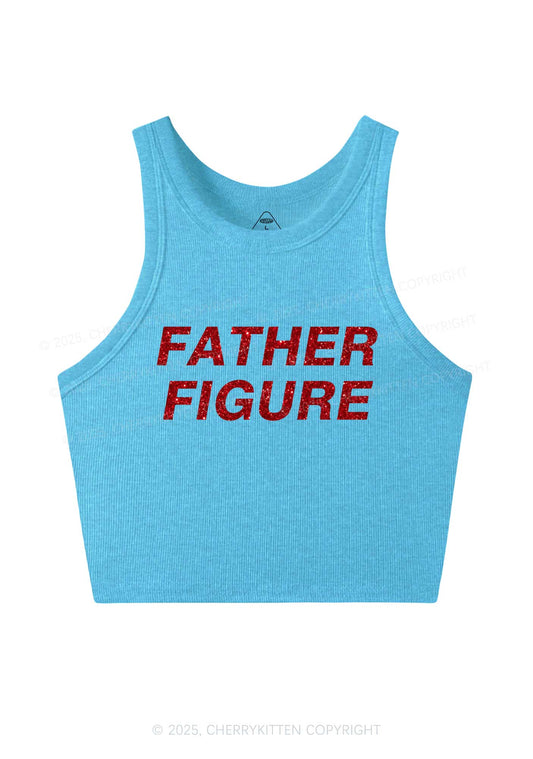 Glitter Father Figure Y2K Crop Tank Top Cherrykitten