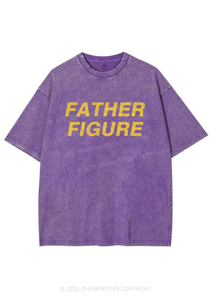 Glitter Father Figure Y2K Shirts Washed Tee Cherrykitten