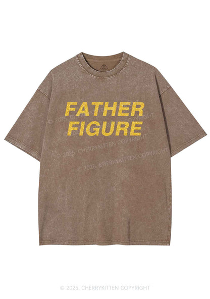 Glitter Father Figure Y2K Shirts Washed Tee Cherrykitten