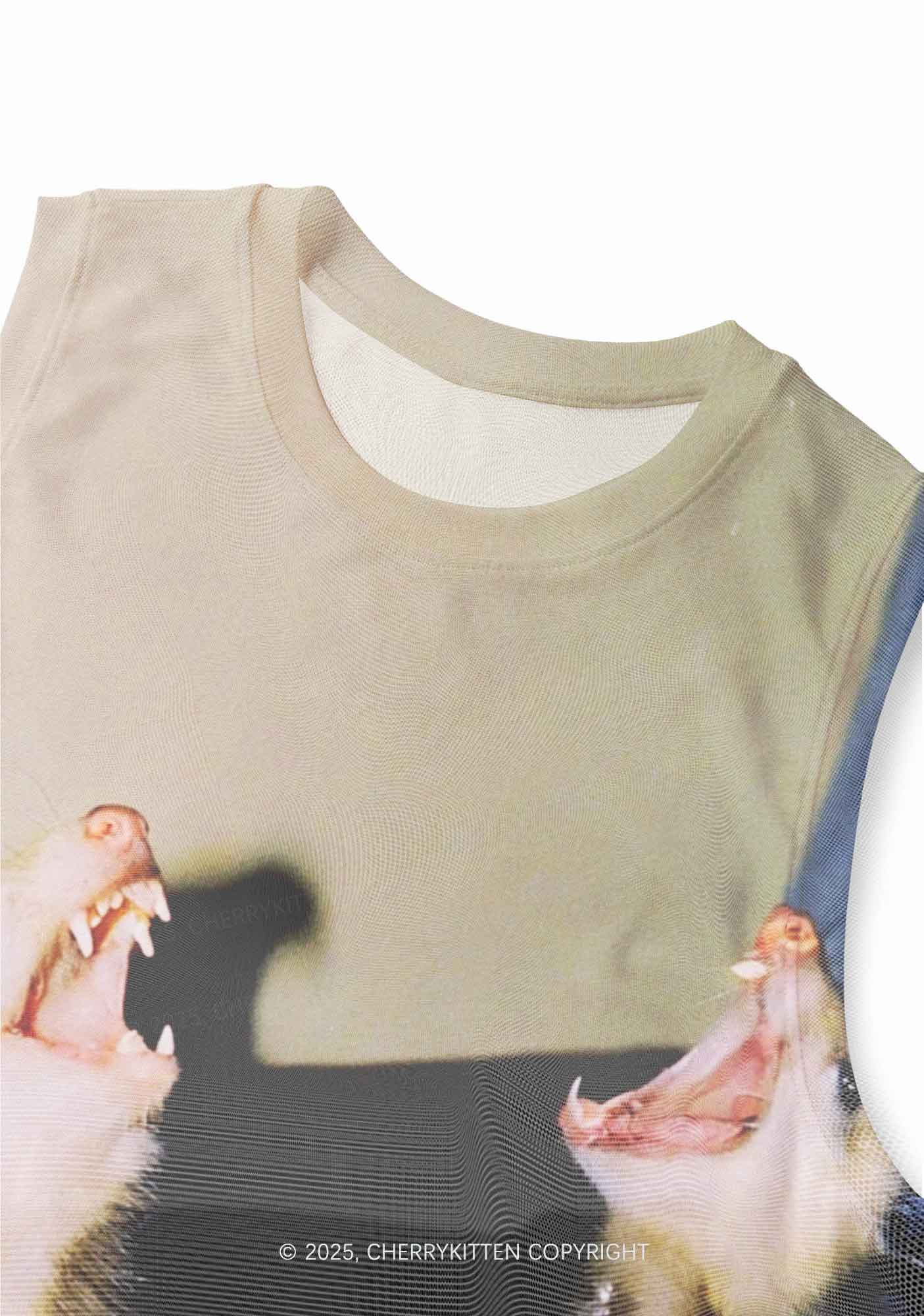 Princess Rats Y2K Mesh Muscle Tank Cherrykitten