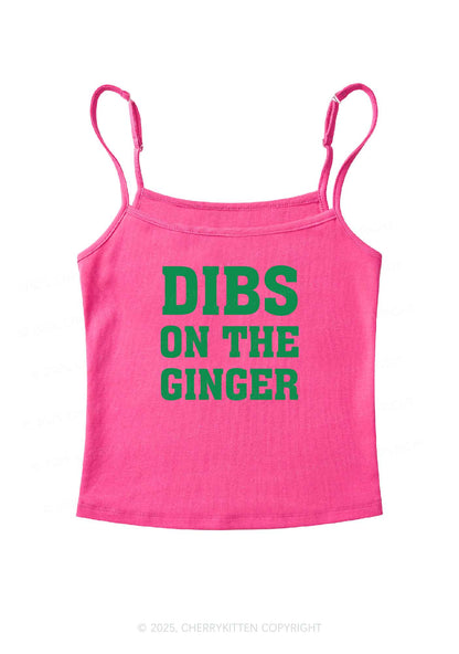 Dibs On The Ginger St Patricks Y2K Spaghetti Strap Cami Cherrykitten