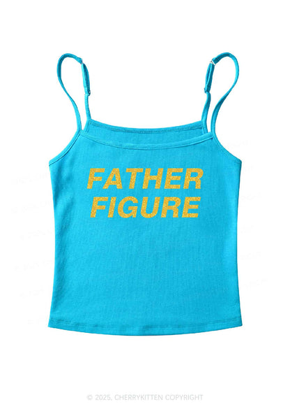 Glitter Father Figure Y2K Spaghetti Strap Cami Cherrykitten