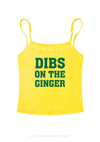 Dibs On The Ginger St Patricks Y2K Spaghetti Strap Cami Cherrykitten