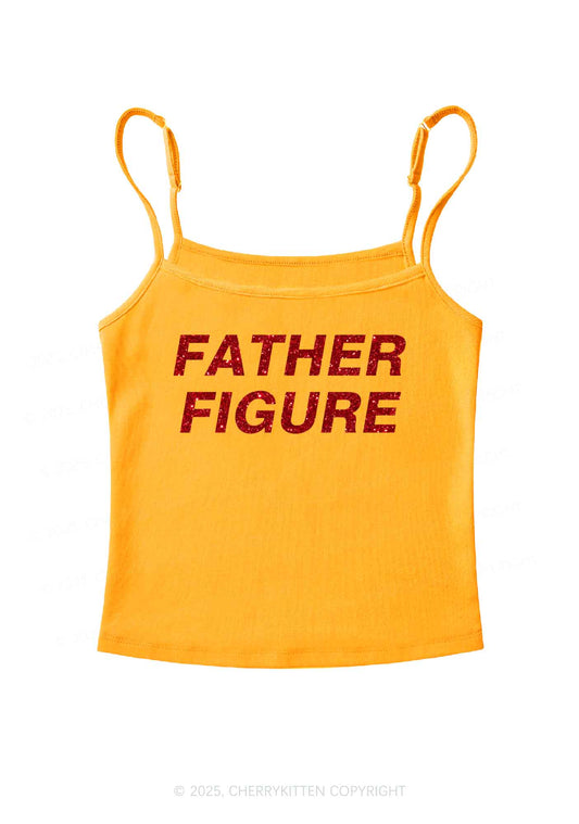 Glitter Father Figure Y2K Spaghetti Strap Cami Cherrykitten