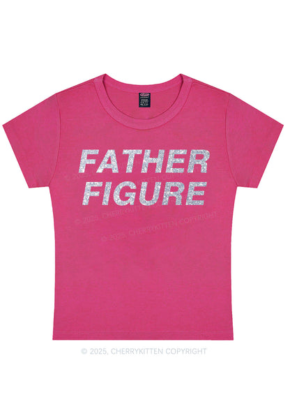 Glitter Father Figure Y2K Baby Tee Cherrykitten