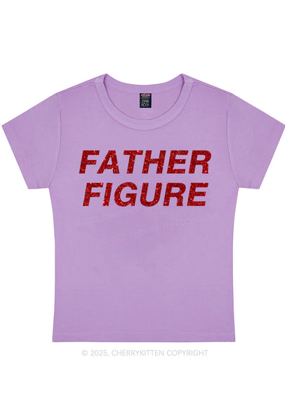 Glitter Father Figure Y2K Baby Tee Cherrykitten