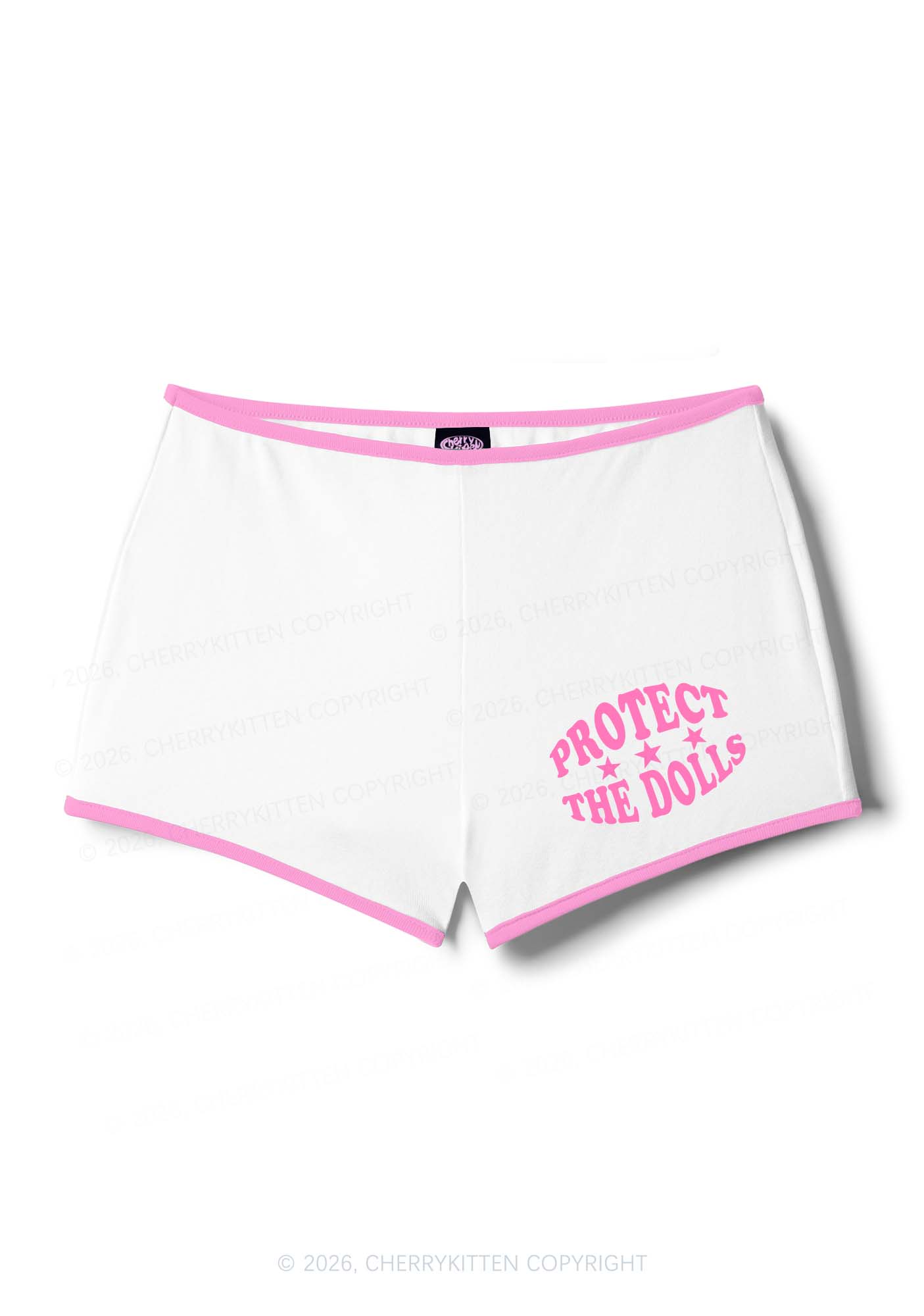 Protect The Dolls Pride Y2K Booty Shorts Cherrykitten