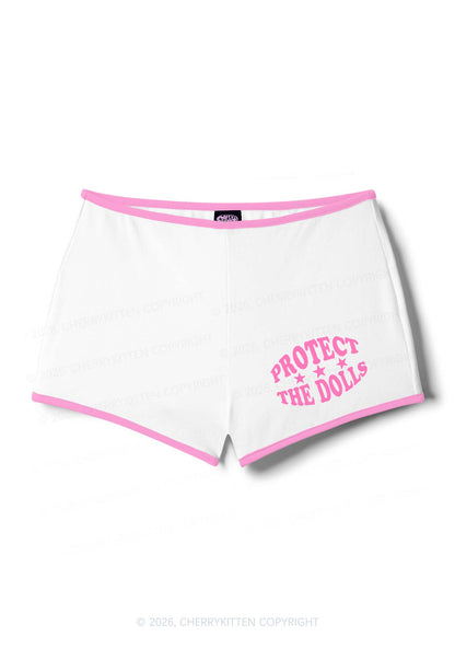 Protect The Dolls Pride Y2K Booty Shorts Cherrykitten