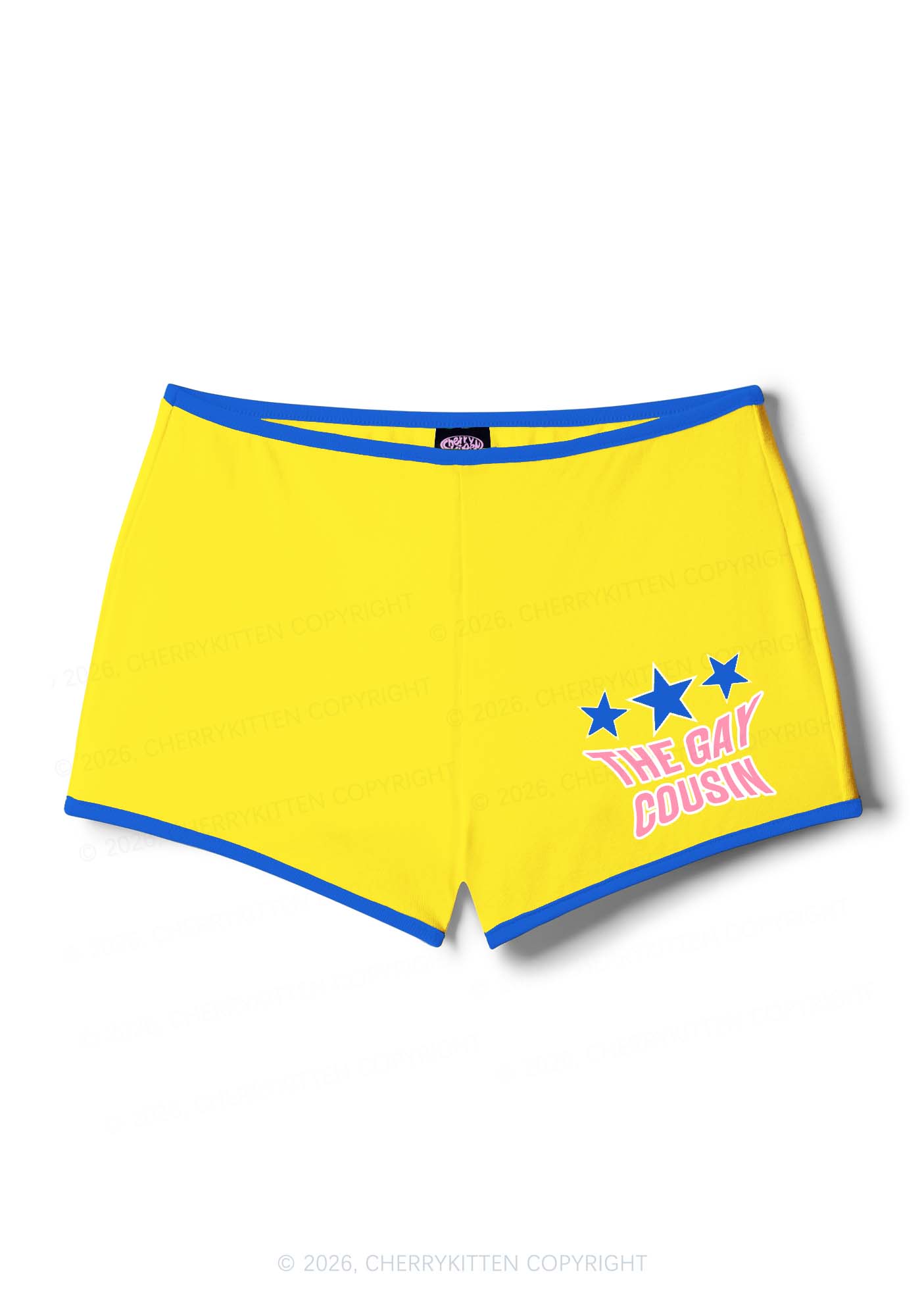 The Gay Cousin Pride Y2K Booty Shorts Cherrykitten