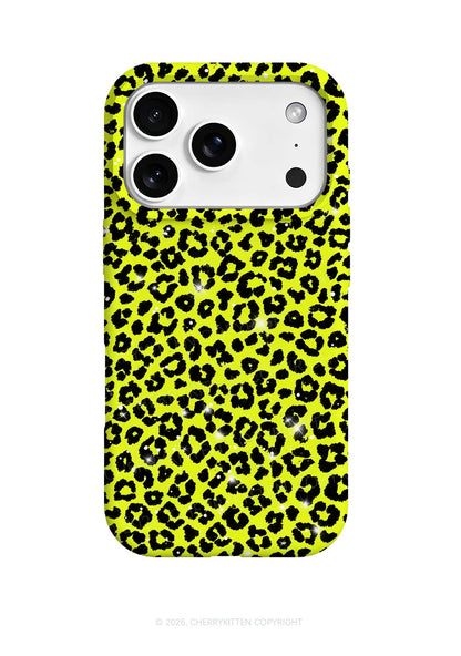 Lime Yellow Leopard Y2K Phone Case Cherrykitten