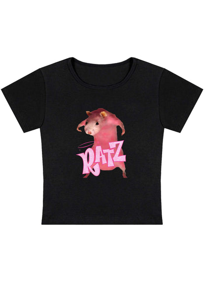 Curvy Pink Ratz Baby Tee