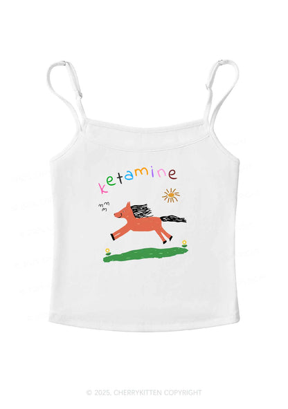 Orange Pony Y2K Spaghetti Strap Cami Cherrykitten