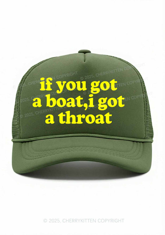 Boat And Throat Y2K Trucker Hat Cherrykitten
