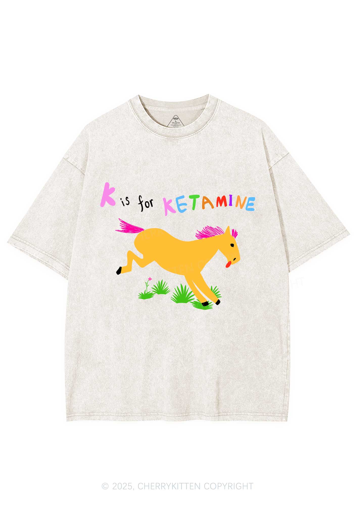 K Is For Pony Y2K Washed Tee Cherrykitten