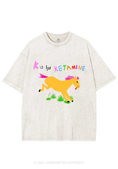 K Is For Pony Y2K Washed Tee Cherrykitten
