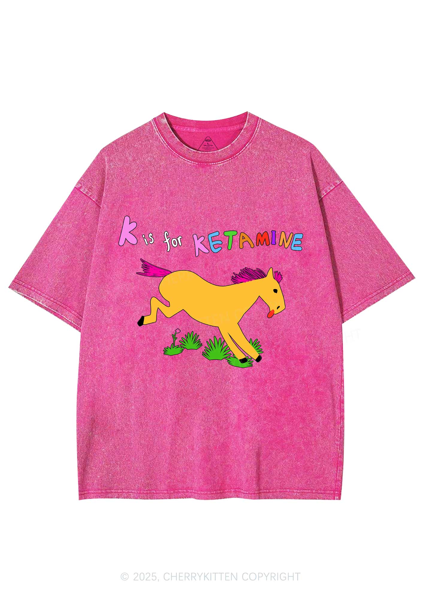 K Is For Pony Y2K Washed Tee Cherrykitten