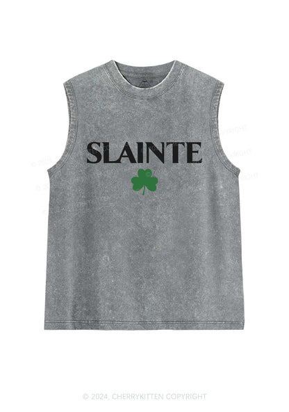 Slainte St Patricks Y2K Washed Tank Cherrykitten