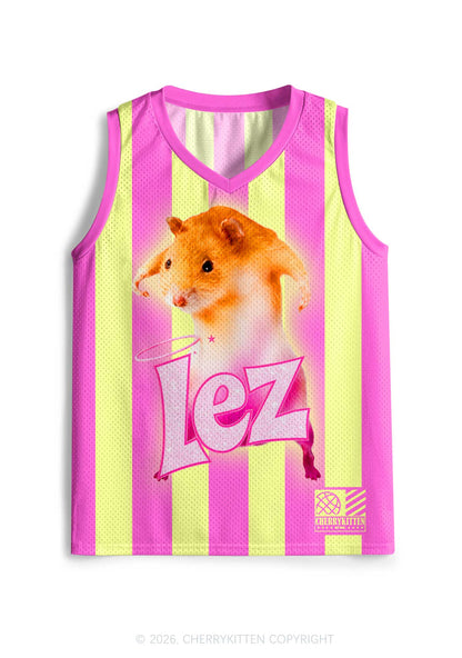 Lez Pink Ratz Pride Y2K Sport Jersey Tank Cherrykitten