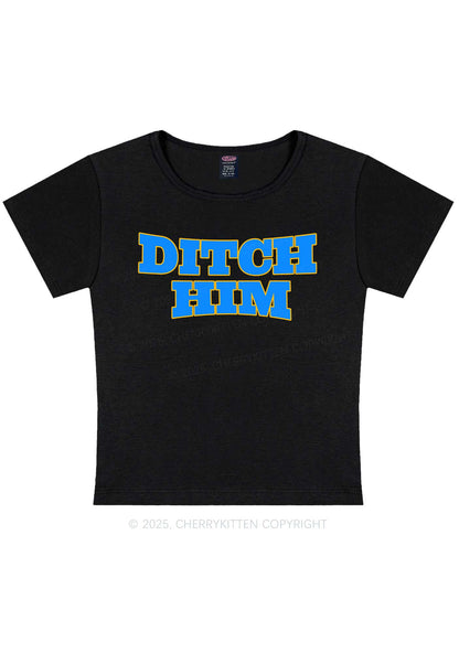 Ditch Him Pride Y2K Baby Tee Cherrykitten