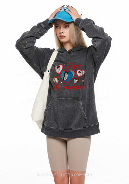 Custom Boyfriend Photos Y2K Washed Hoodie Cherrykitten