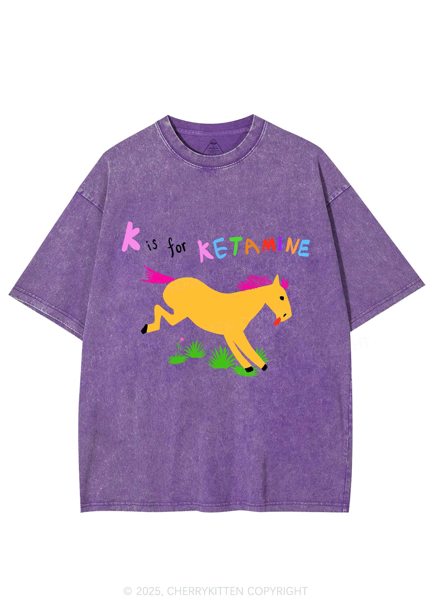K Is For Pony Y2K Washed Tee Cherrykitten