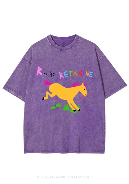 K Is For Pony Y2K Washed Tee Cherrykitten
