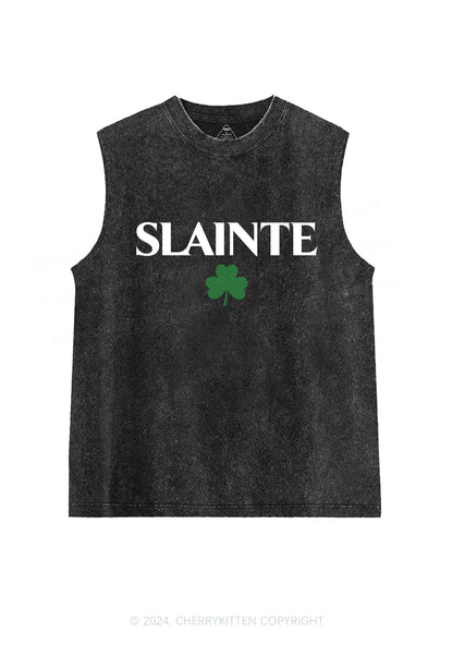 Slainte St Patricks Y2K Washed Tank Cherrykitten