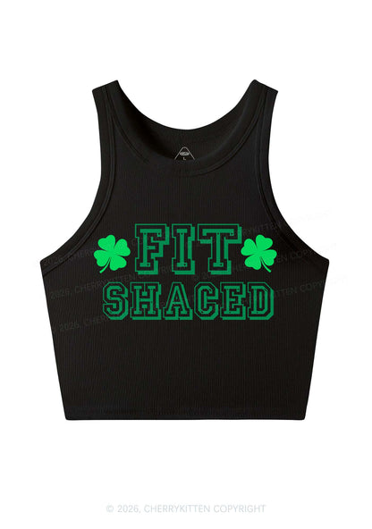 Fit Shaced St Patricks Y2K Crop Tank Top Cherrykitten