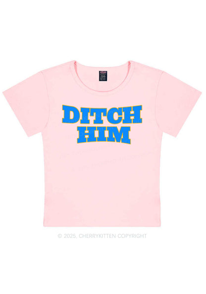 Ditch Him Pride Y2K Baby Tee Cherrykitten