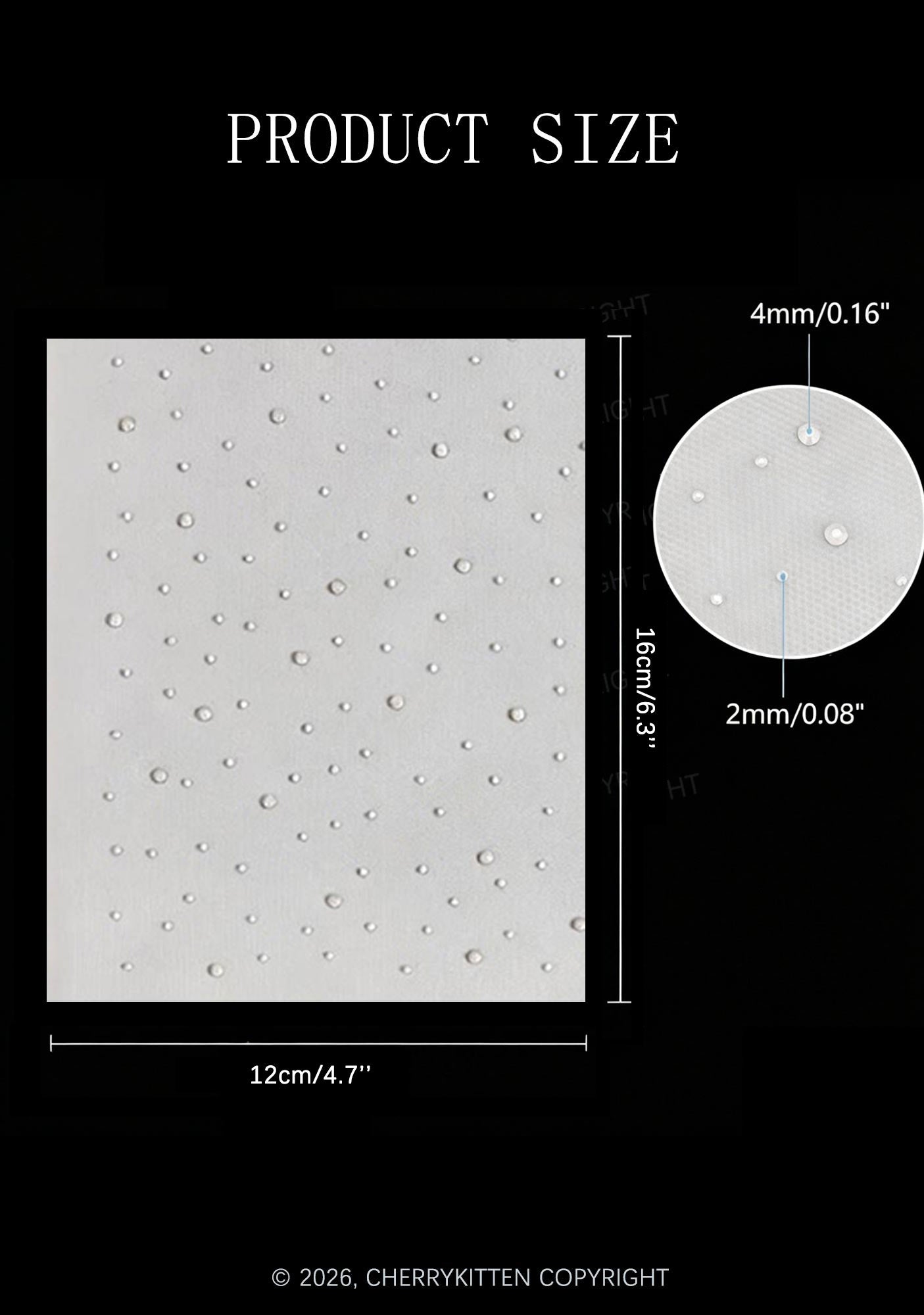 4pcs Rhinestone Sheet Iron On Transfer Cherrykitten