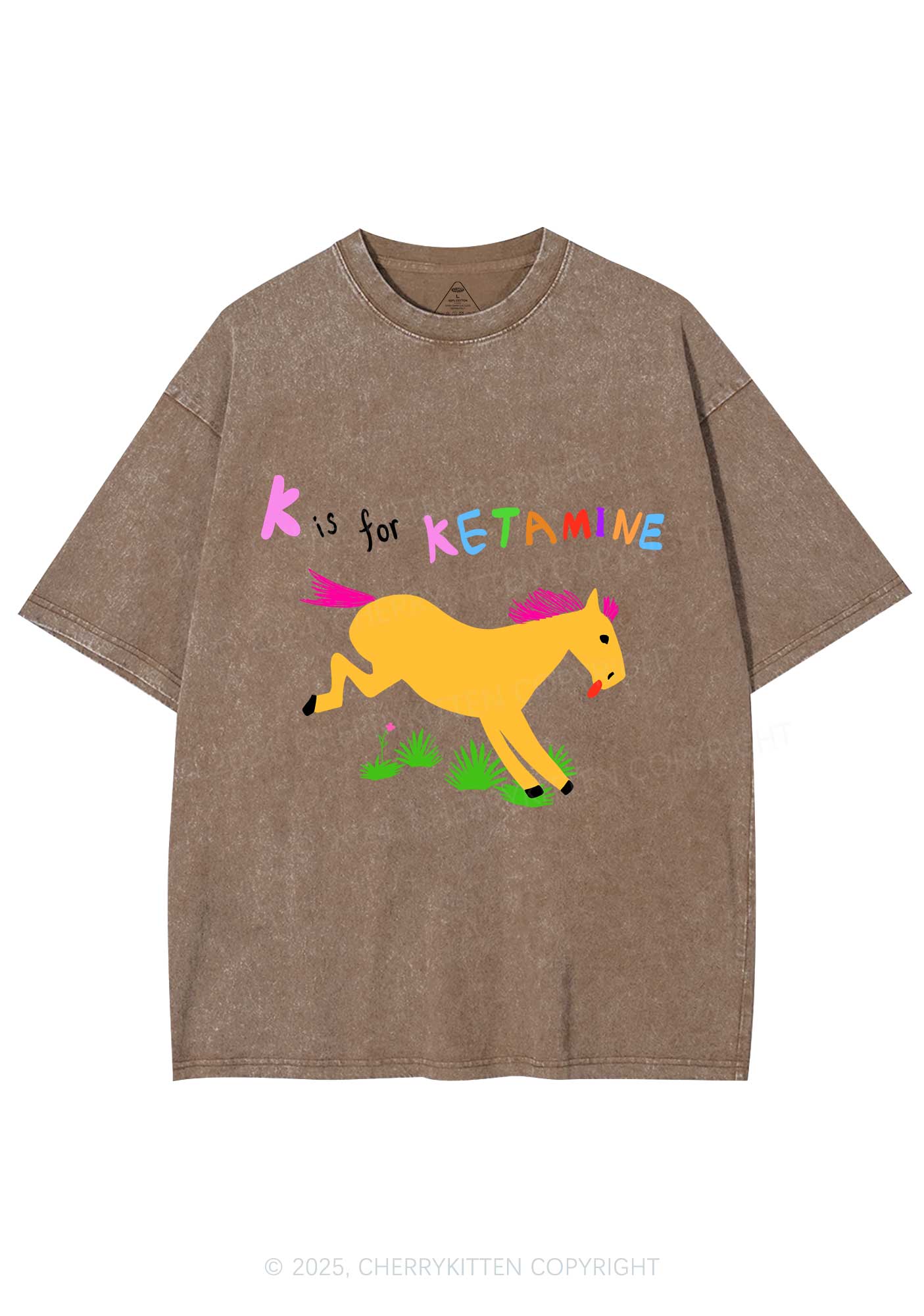 K Is For Pony Y2K Washed Tee Cherrykitten