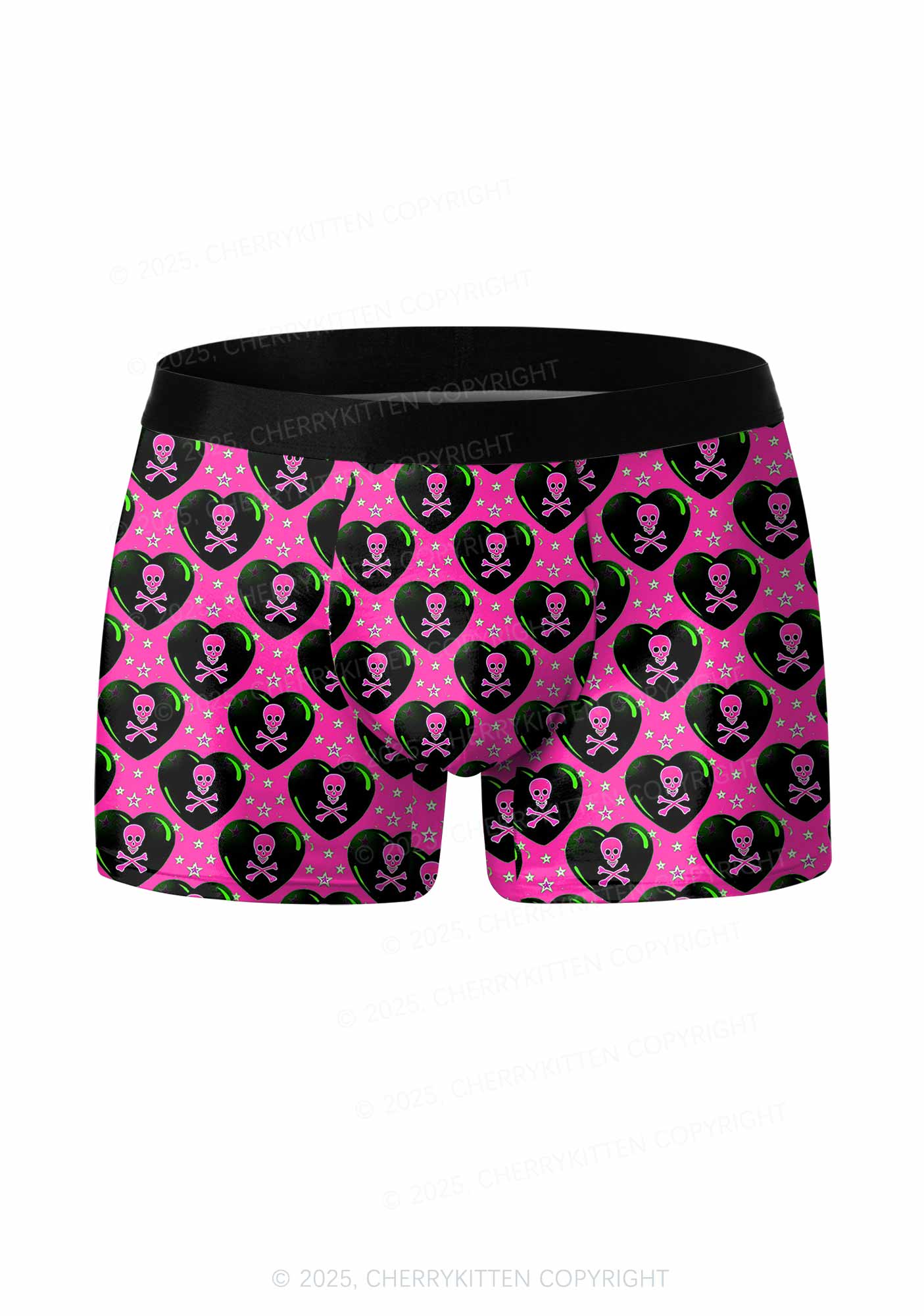 Skeleton Deluxe Valentine's Day Y2K Print Couples Boxer Briefs Set Cherrykitten