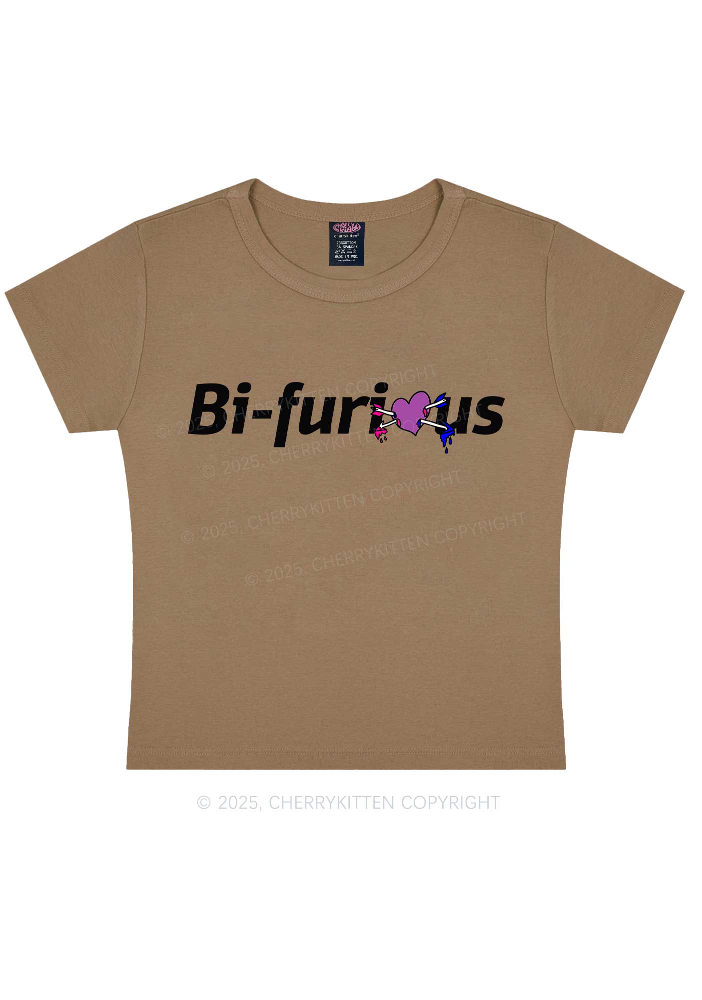Bifurious Pride Y2K Baby Tee Cherrykitten