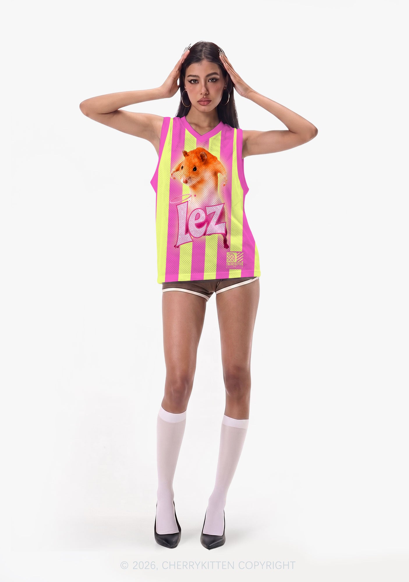 Lez Pink Ratz Pride Y2K Sport Jersey Tank Cherrykitten
